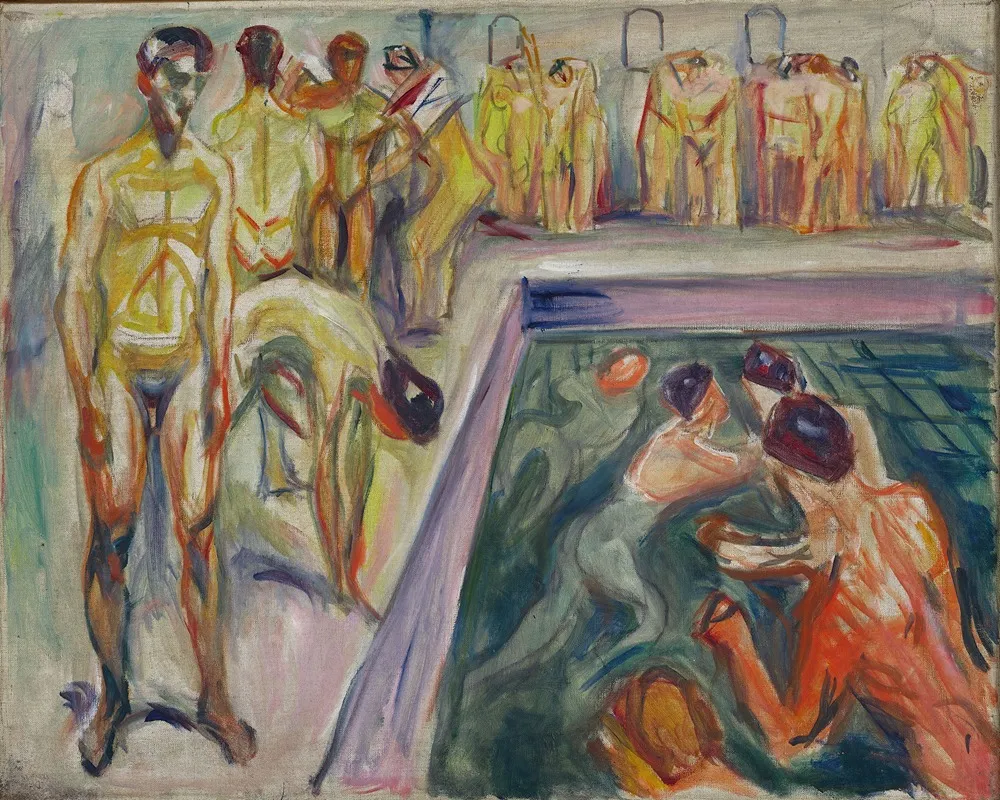 Naked Men In Swimming Pool