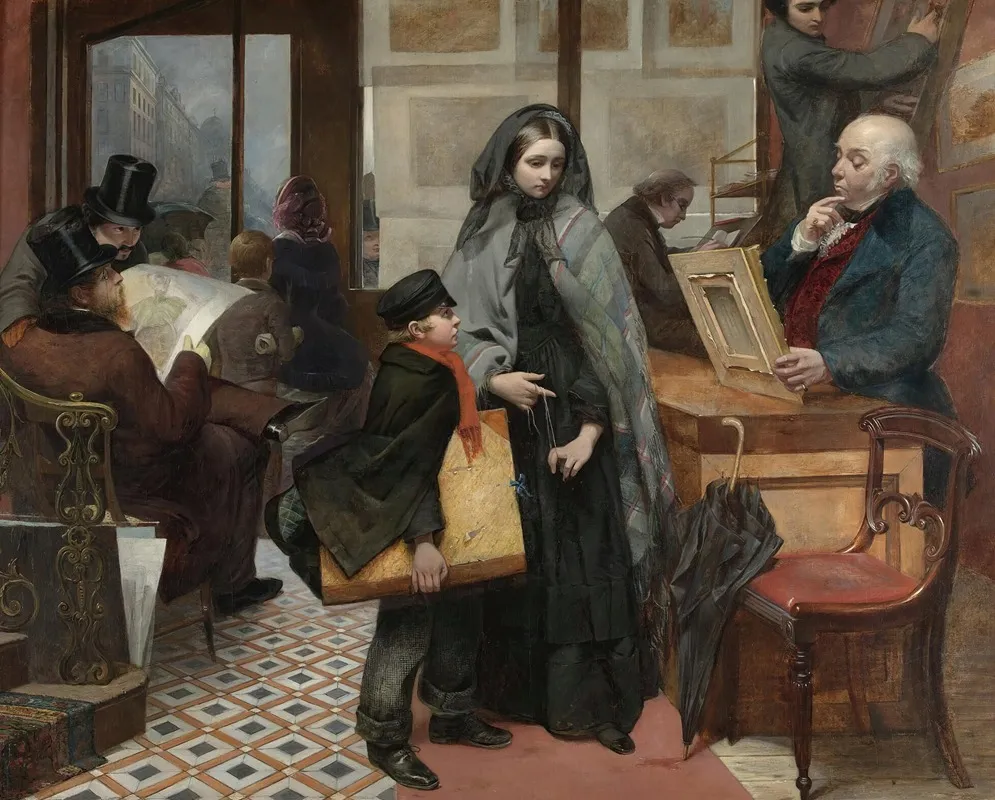 Nameless And Friendless The Rich Mans Wealth Is His Strong City Wall Art by Emily Mary Osborn - High-Resolution Digital Print