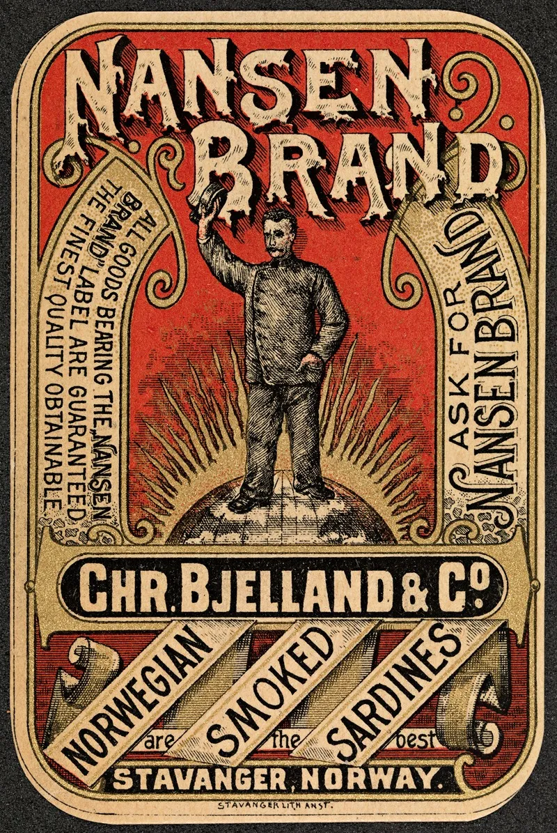 Nansen Brand Wall Art by Stavanger Lith. - High-Resolution Digital Print