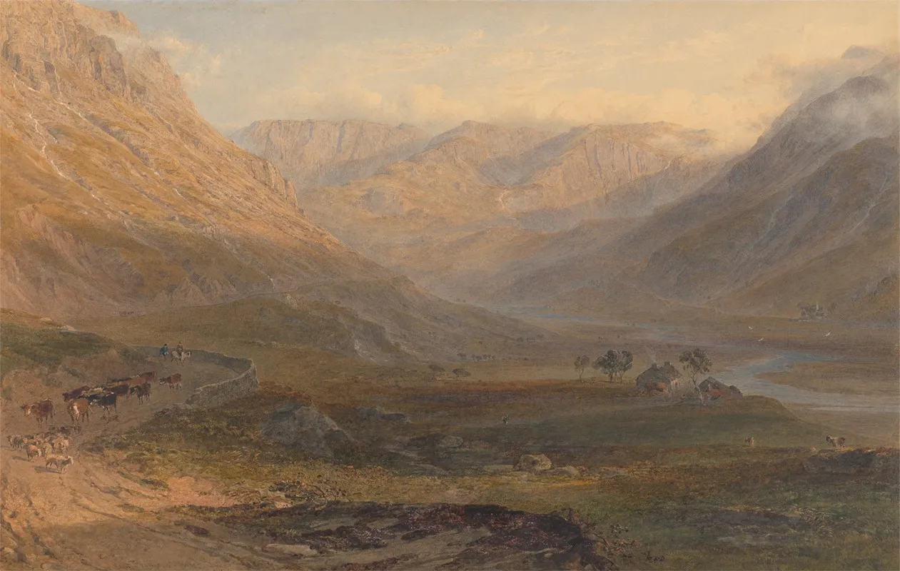 Nant Francon North Wales Wall Art by George Arthur Fripp - High-Resolution Digital Print