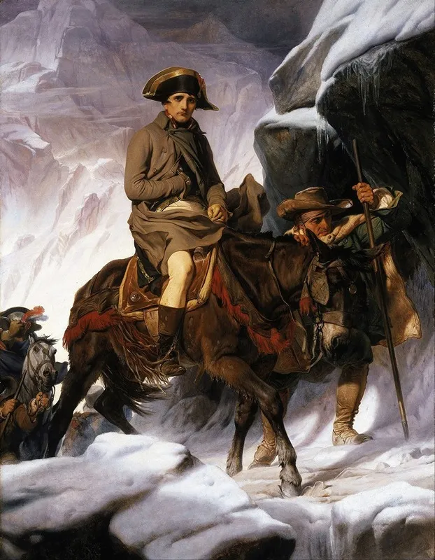 Napoleon Crossing The Alps Wall Art by Paul Delaroche - High-Resolution Digital Print