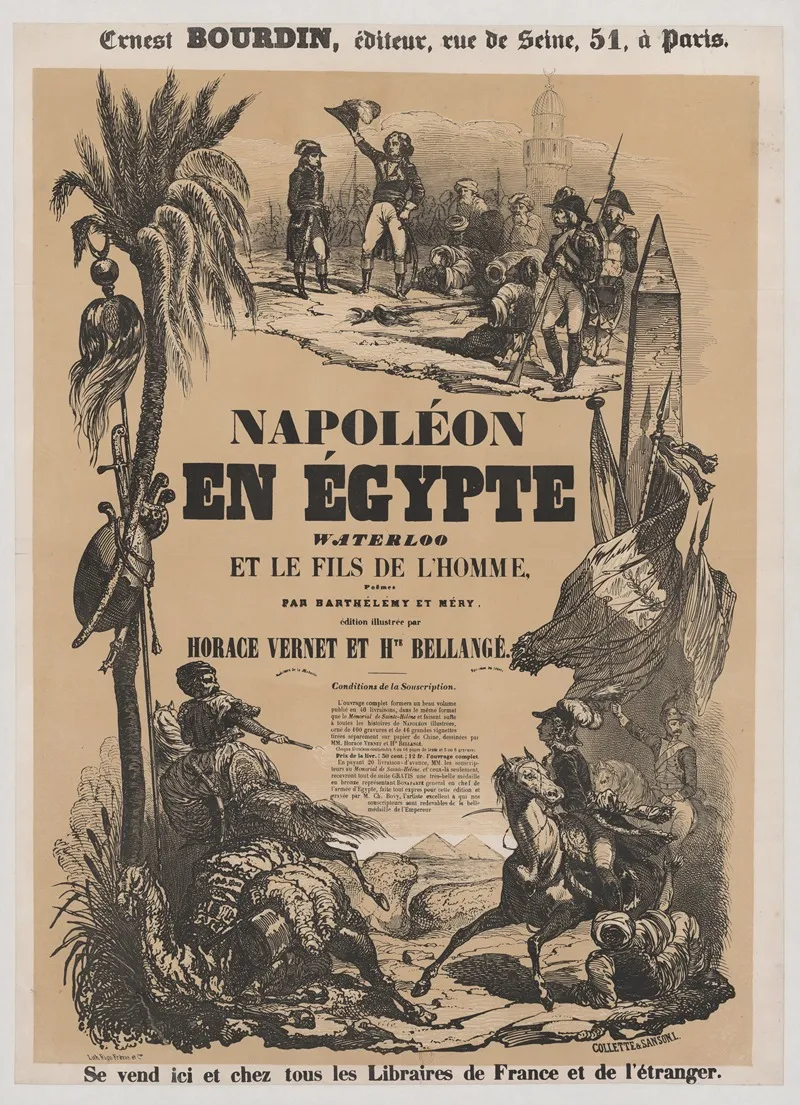 Napoleon En Egypte Waterloo Et Le Fils De Lhomme Wall Art by Alexandre Désiré Collette - High-Resolution Digital Print