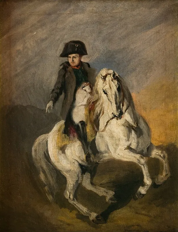 Napoleon On A Grey Horse Wall Art by Piotr Michałowski - High-Resolution Digital Print