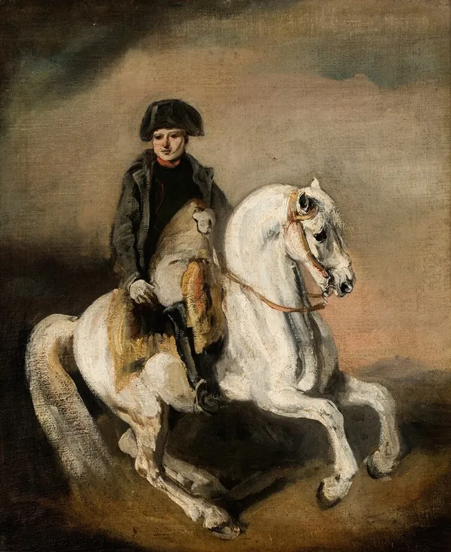 Napoleon On Horseback 3 Wall Art by Piotr Michałowski - High-Resolution Digital Print