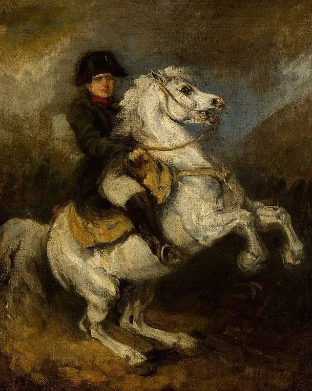 Napoleon On Horseback 4 Wall Art by Piotr Michałowski - High-Resolution Digital Print