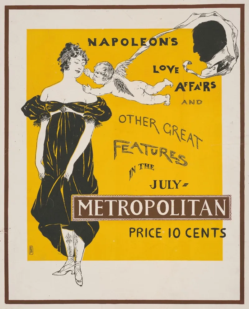Napoleons Love Affairs Other Great Features In The July Metropolitan Wall Art by Edward Penfield - High-Resolution Digital Print
