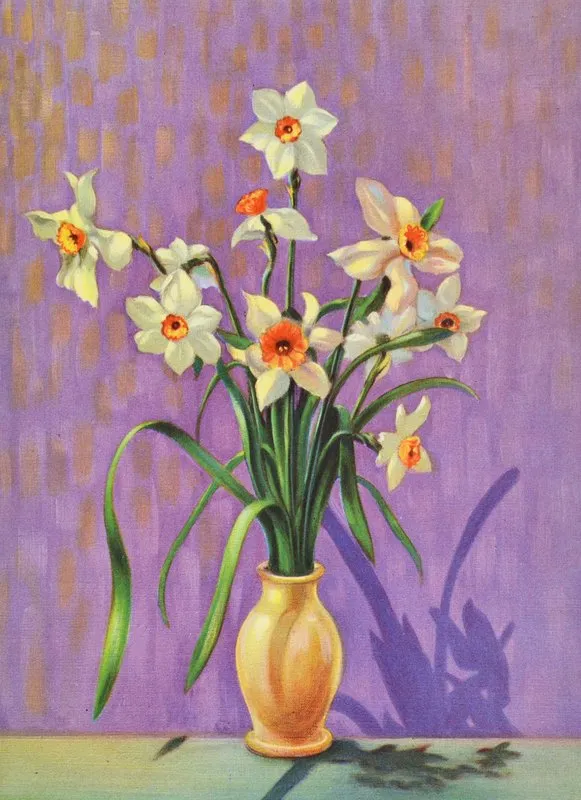Narcissus 9 Wall Art by Lafayette F. Cargill - High-Resolution Digital Print