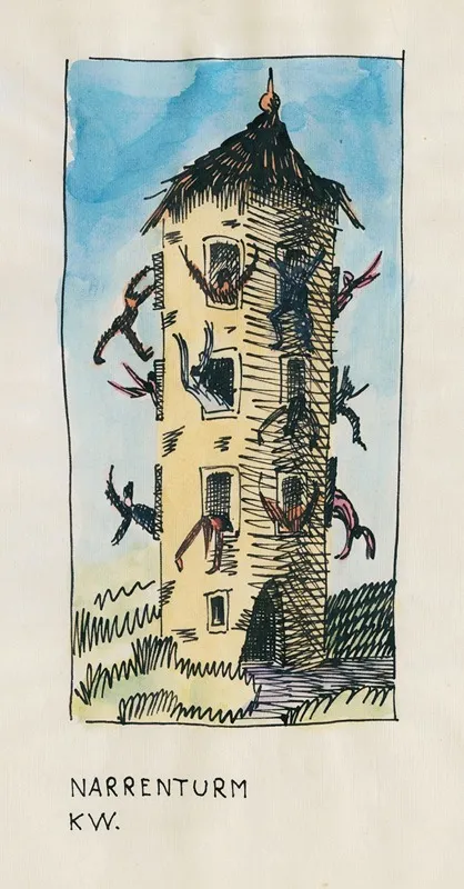 Narrenturm Wall Art by Karl Wiener - High-Resolution Digital Print