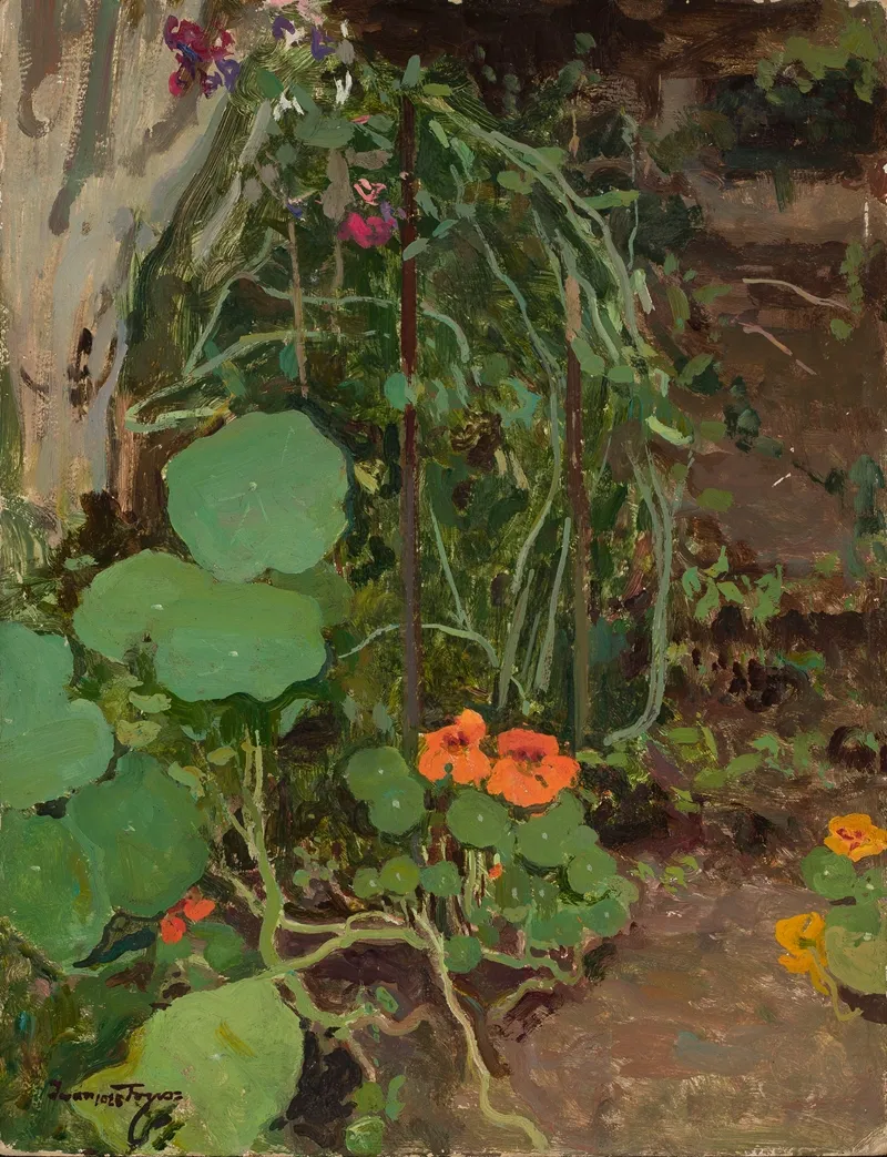 Nasturtiums Iii Wall Art by Iwan Trusz - High-Resolution Digital Print