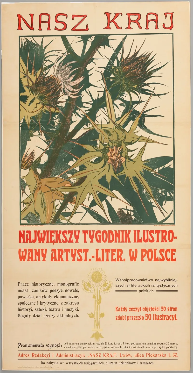 Nasz Kraj Najwiekszy Tygodnik Ilustrowany Wall Art by Leopold Sklar - High-Resolution Digital Print