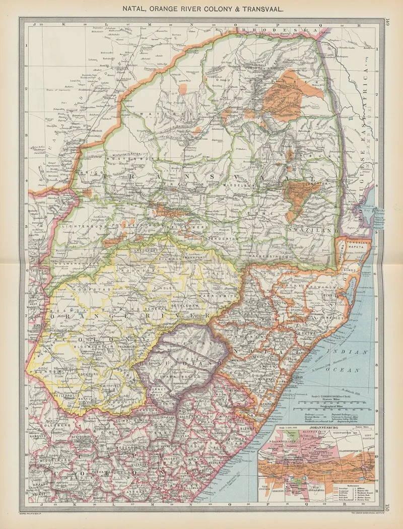 Natal Orange River Colony And Transvaal