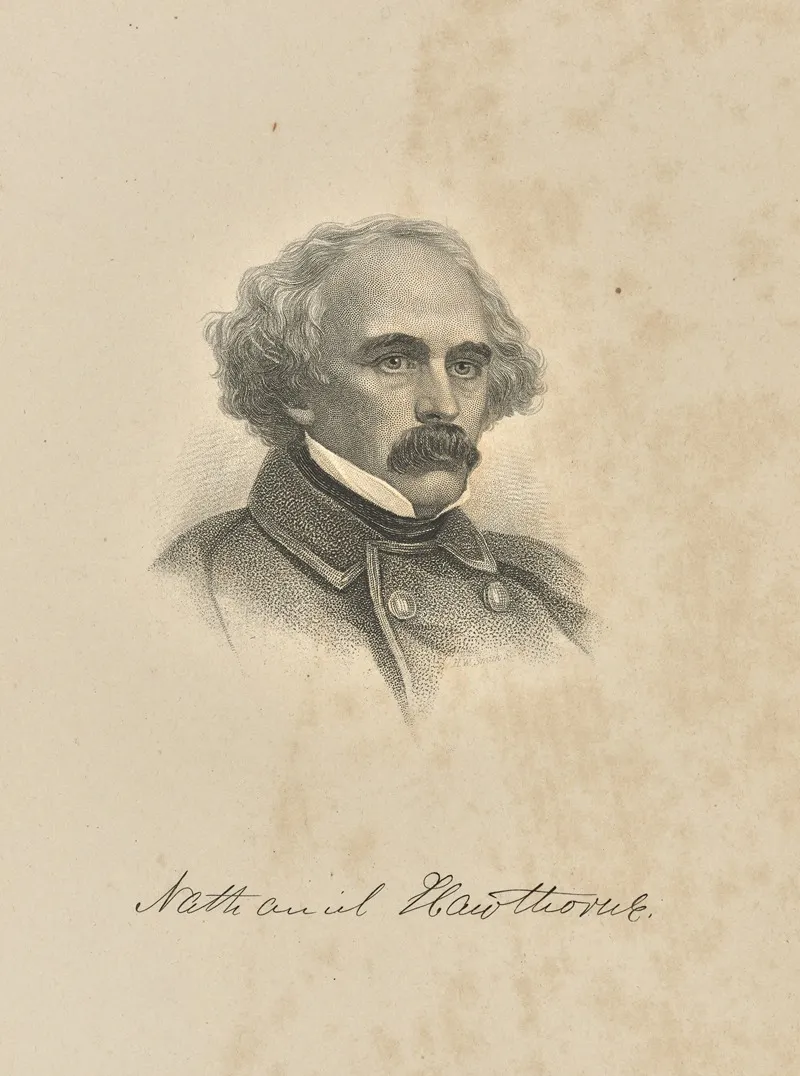 Nathaniel Hawthorne 5 Wall Art by Hezekiah Wright Smith - High-Resolution Digital Print