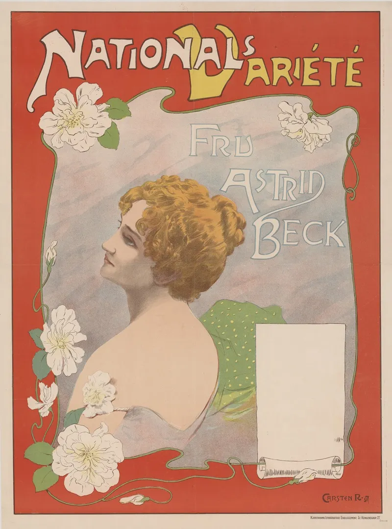 Nationals Variete Fru Astrid Beck Wall Art by Carsten Raun - High-Resolution Digital Print