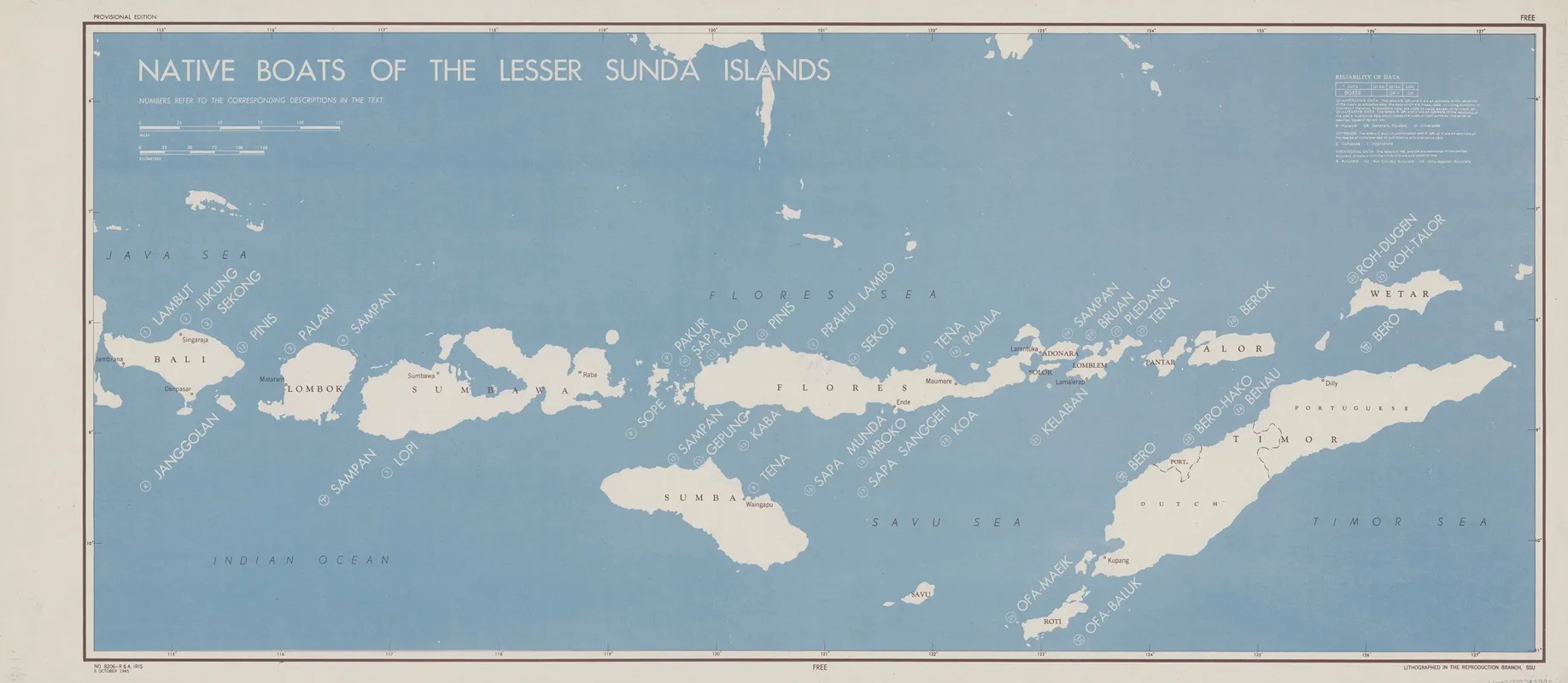 Native Boats Of The Lesser Sunda Islands Wall Art by Office of Strategic Services - High-Resolution Digital Print