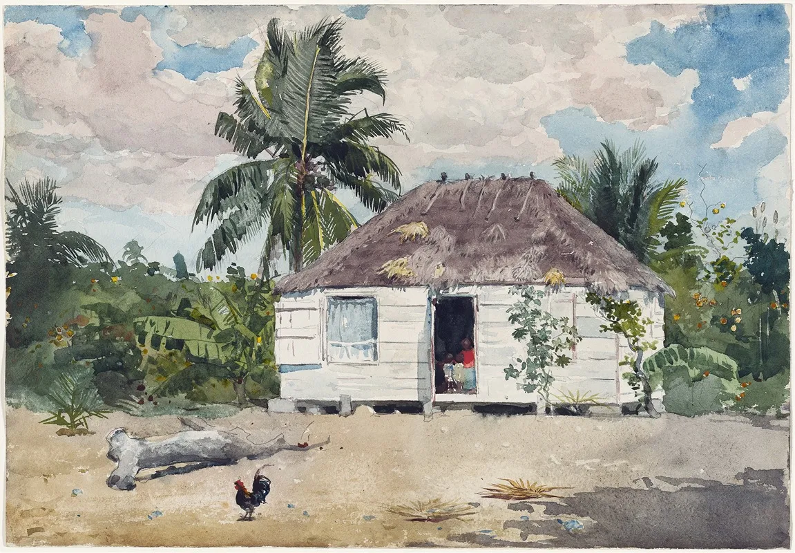 Native Hut At Nassau