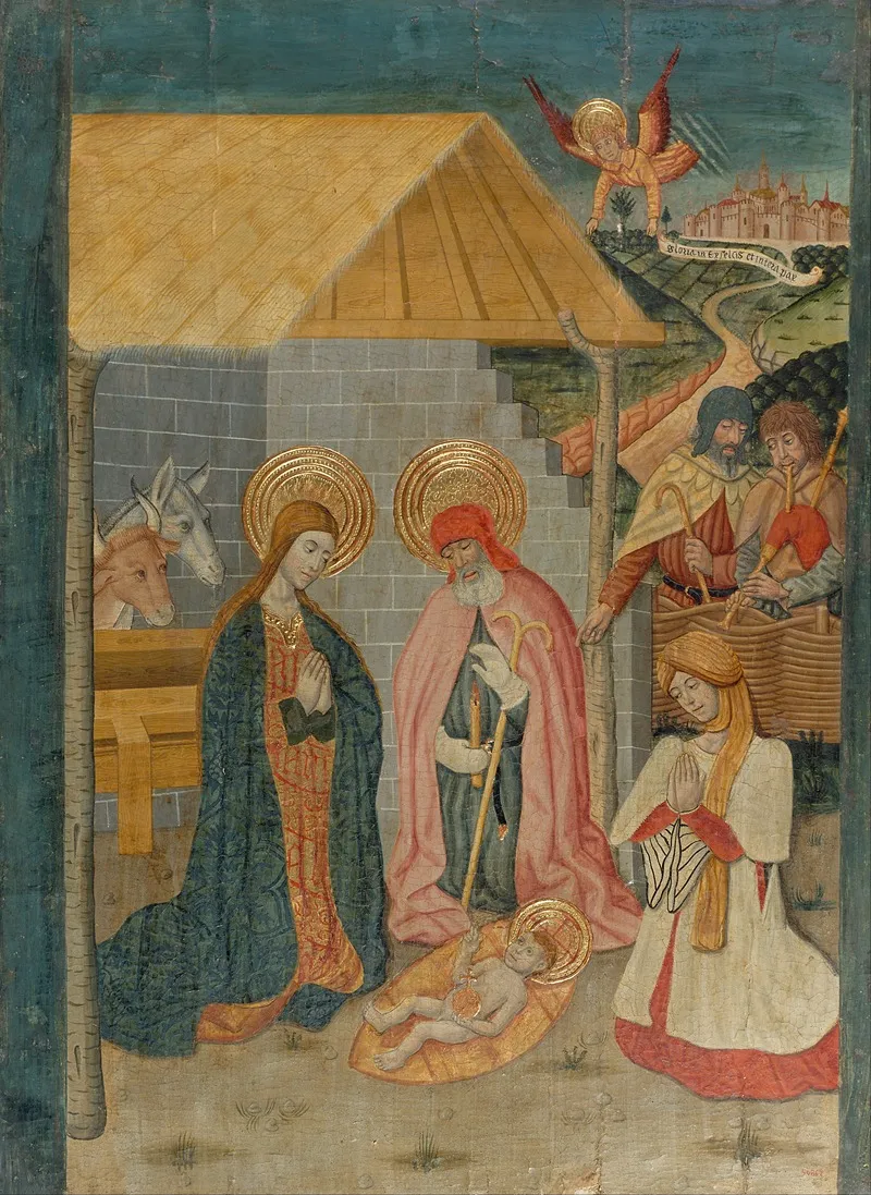 Nativity 8 Wall Art by Workshop of Pedro García de Benabarre - High-Resolution Digital Print