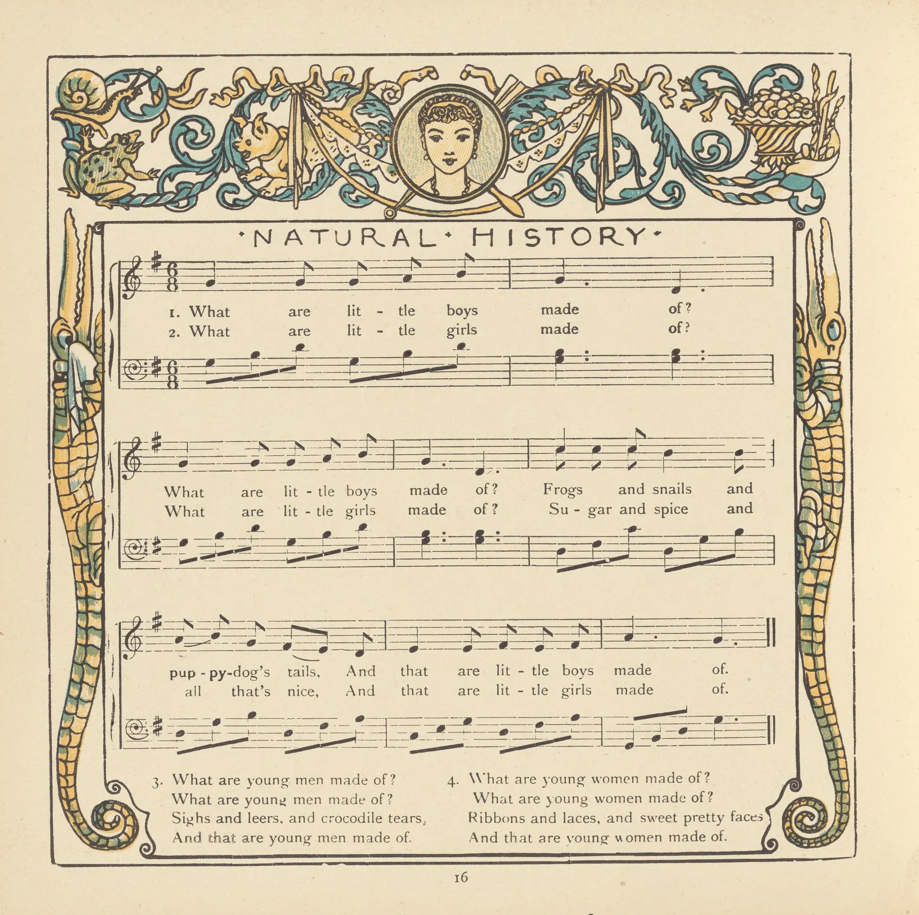 Natural History Wall Art by Walter Crane - High-Resolution Digital Print