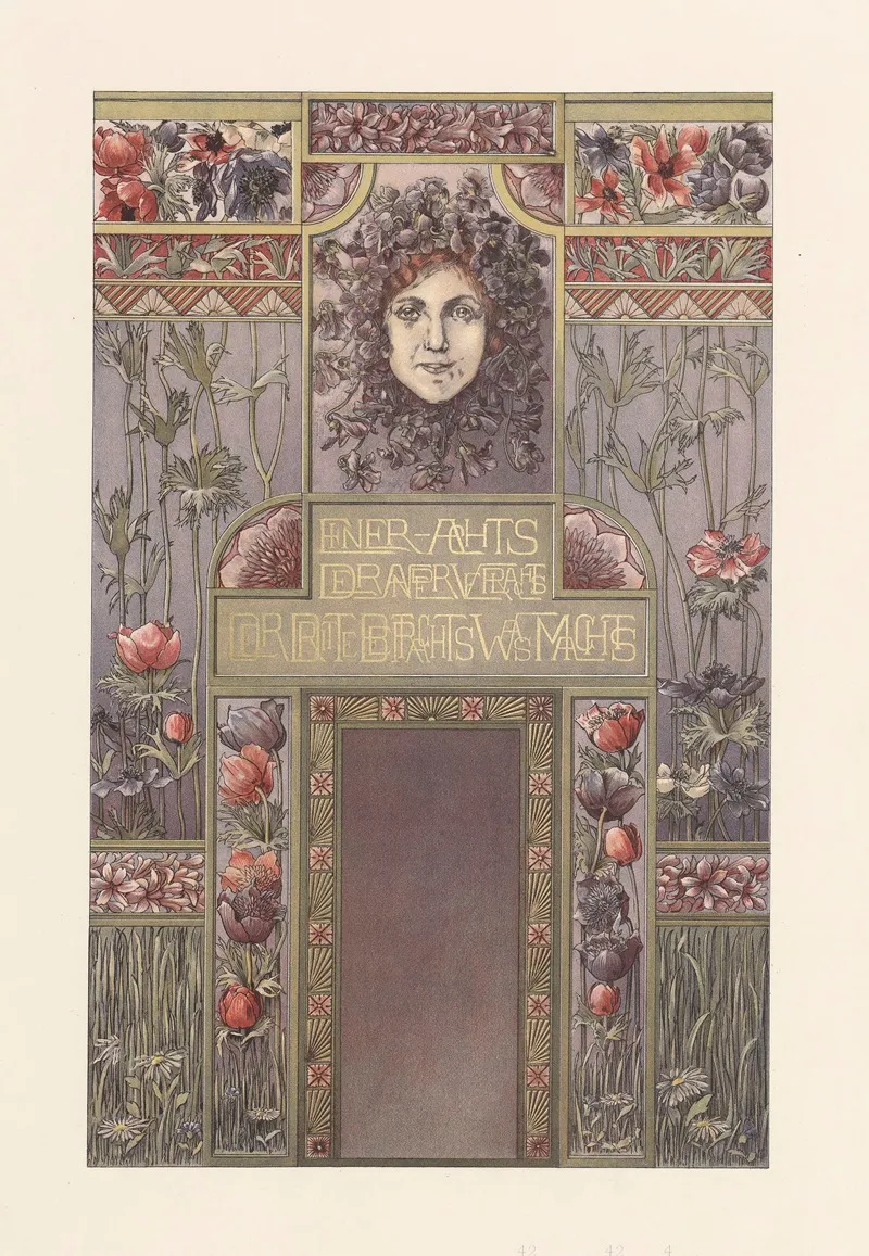 Naturalistische Decorationsmalereien Pl 1