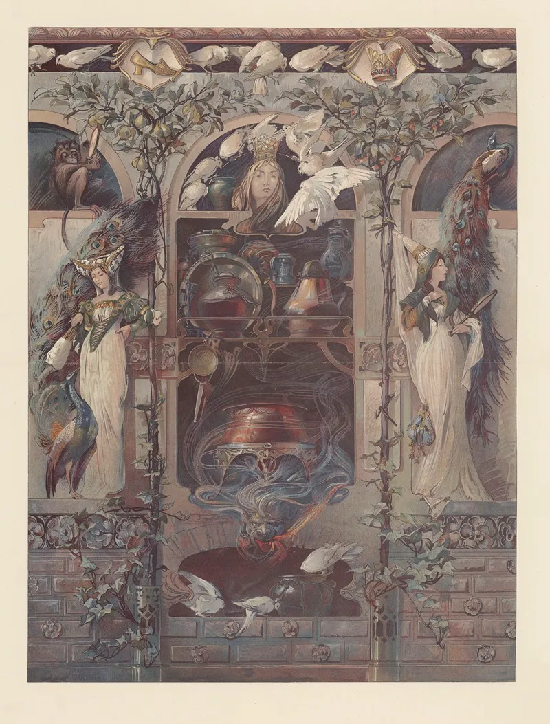 Naturalistische Decorationsmalereien Pl 2