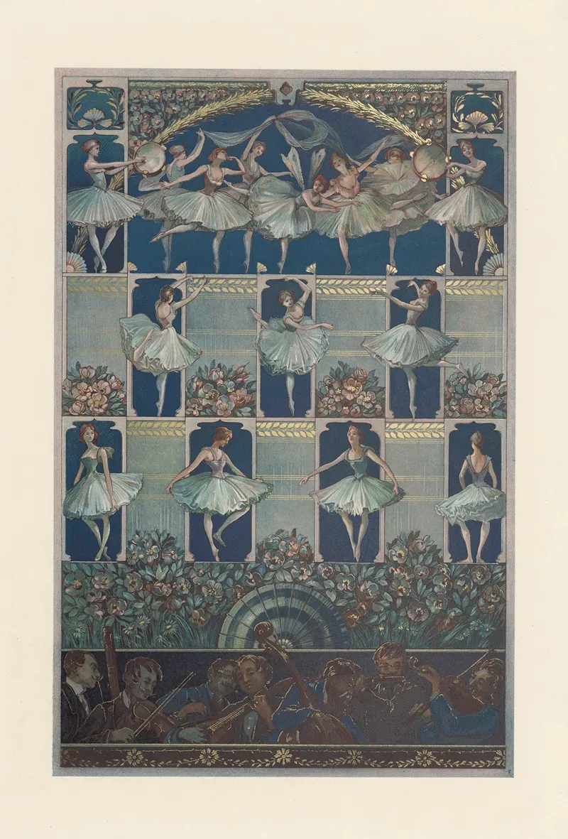 Naturalistische Decorationsmalereien Pl 7