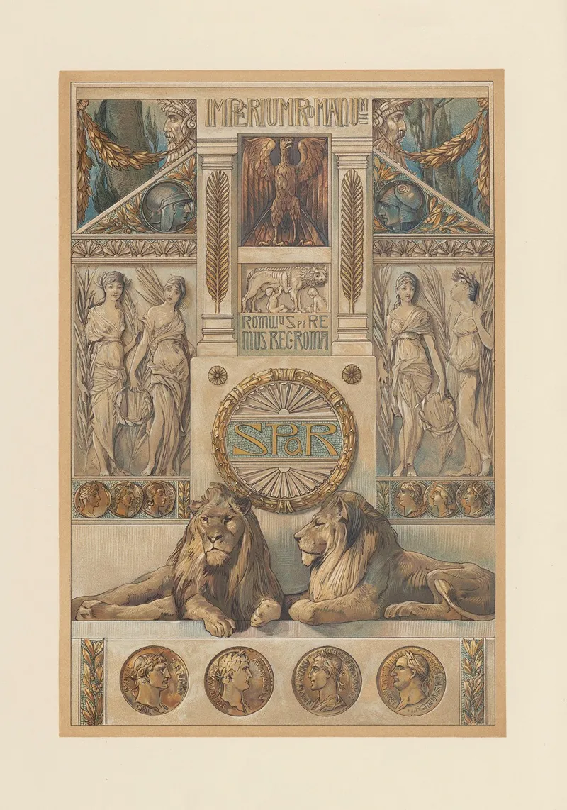 Naturalistische Decorationsmalereien Pl 8