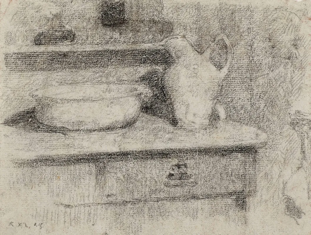 Nature Morte A La Cruche Et Bassine