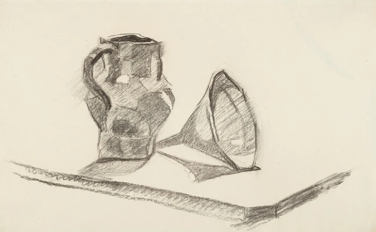 Nature Morte A La Cruche Et Entonnoir