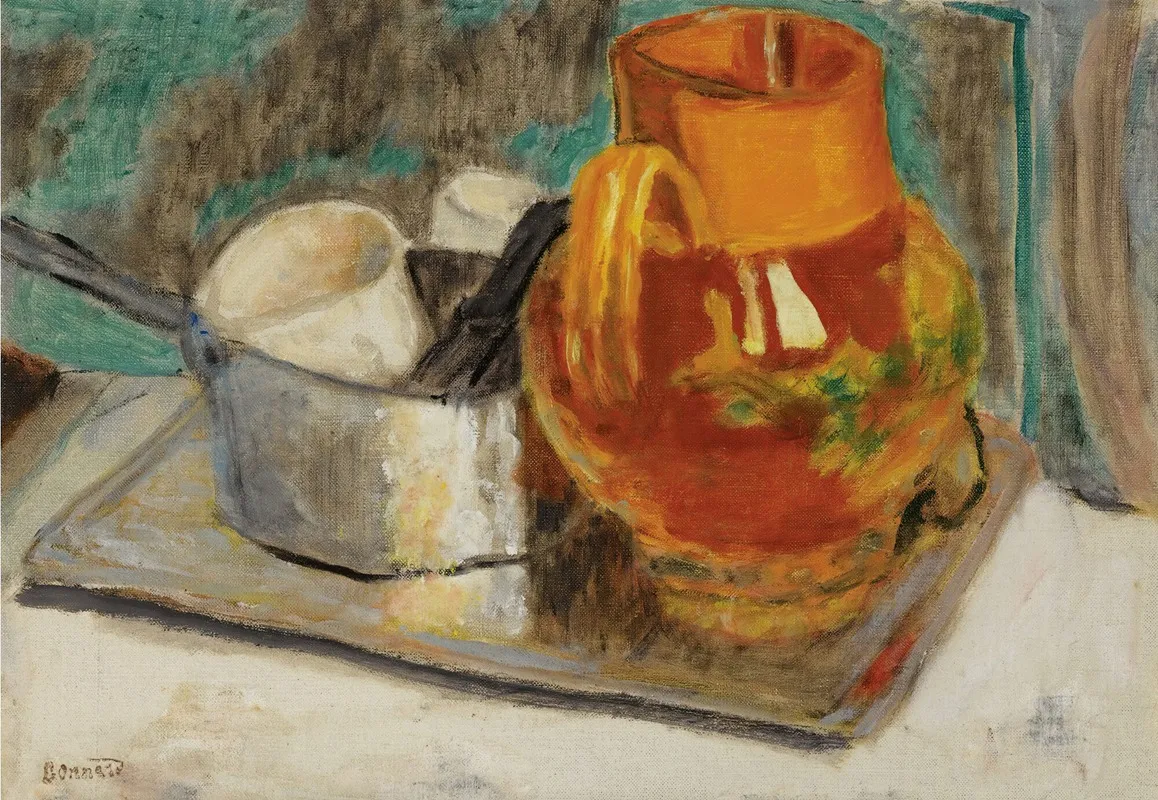 Nature Morte A La Cruche Orange Wall Art by Pierre Bonnard - High-Resolution Digital Print