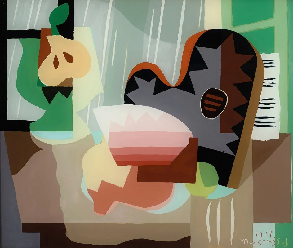 Nature Morte A La Palette Wall Art by Louis Marcoussis - High-Resolution Digital Print