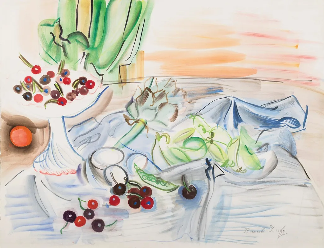 Nature Morte A Lartichaut Wall Art by Raoul Dufy - High-Resolution Digital Print