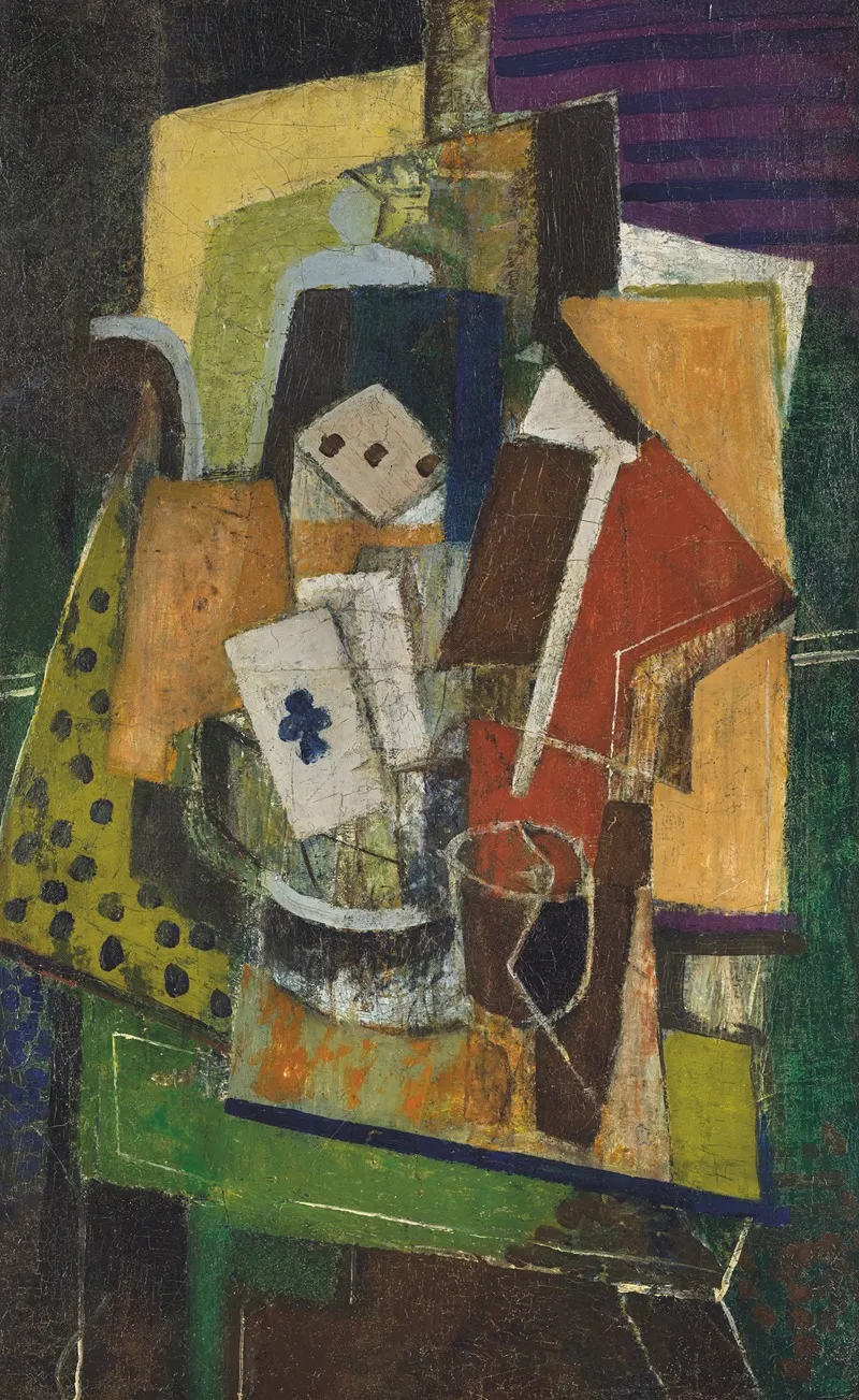 Nature Morte A Las De Trefle Wall Art by Louis Marcoussis - High-Resolution Digital Print