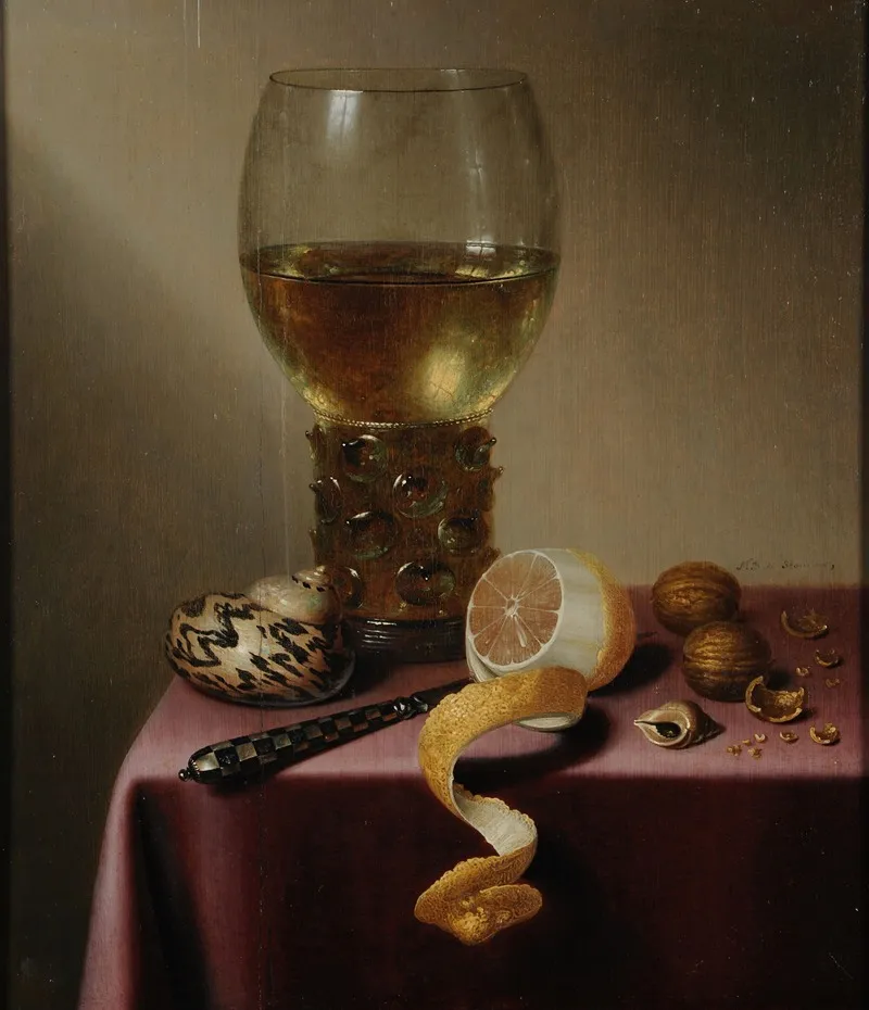 Nature Morte Au Citron Wall Art by Maerten Boelema De Stomme - High-Resolution Digital Print