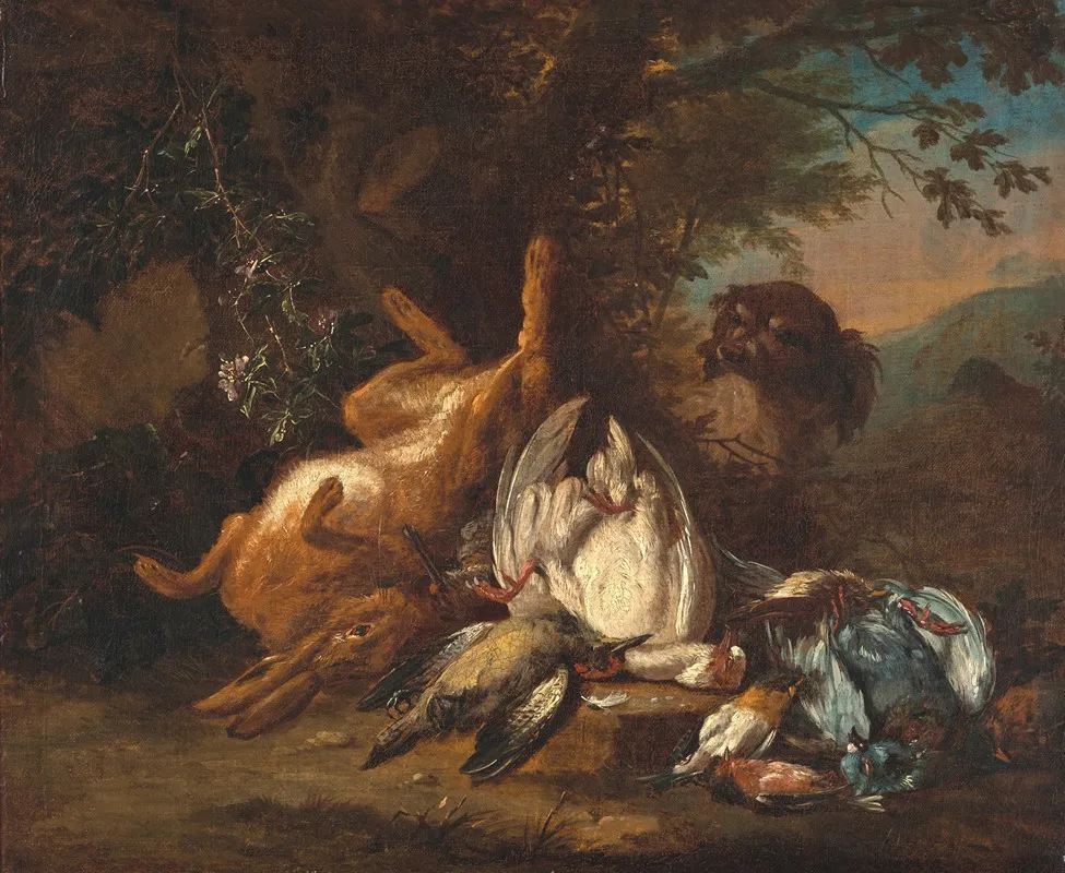 Nature Morte Au Gibier Wall Art by Adriaen De Grijef - High-Resolution Digital Print