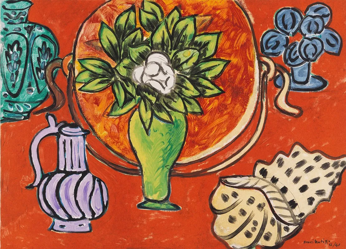 Nature Morte Au Magnolia Wall Art by Henri Matisse - High-Resolution Digital Print