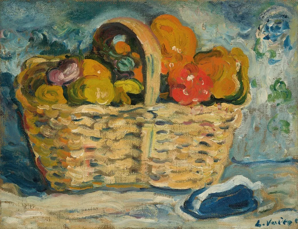 Nature Morte Au Panier Wall Art by Louis Valtat - High-Resolution Digital Print