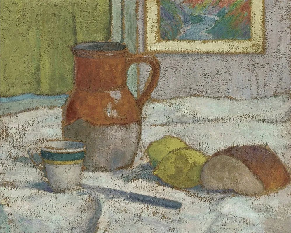 Nature Morte Au Pichet Et A La Tasse Wall Art by Emile Bernard - High-Resolution Digital Print