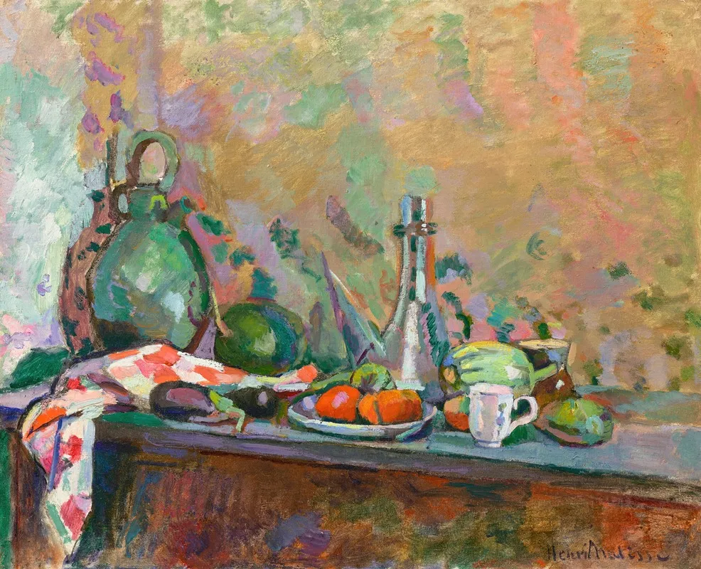 Nature Morte Au Purro I Wall Art by Henri Matisse - High-Resolution Digital Print