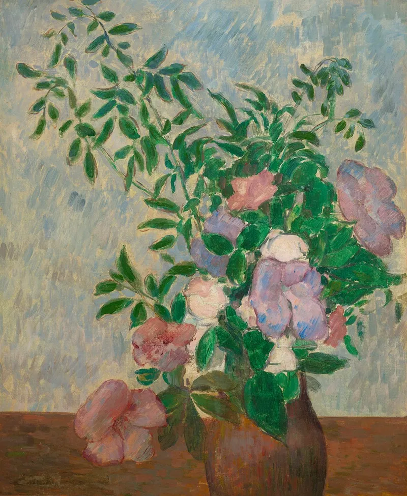 Nature Morte Au Vase De Fleurs 2 Wall Art by Emile Bernard - High-Resolution Digital Print