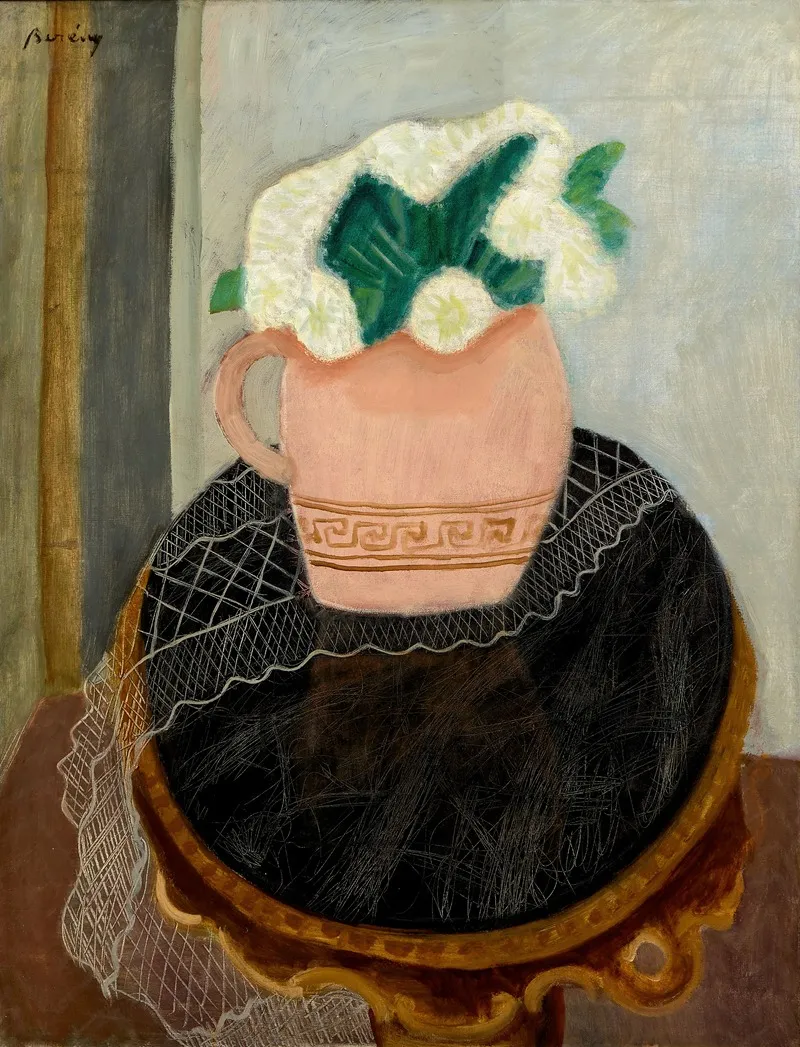 Nature Morte Aux Fleurs Blanches Wall Art by Robert Bereny - High-Resolution Digital Print