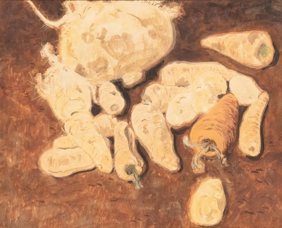 Nature Morte Aux Navets Et Carottes