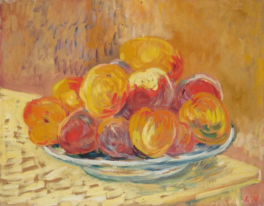 Nature Morte Aux Peches 2 Wall Art by Louis Valtat - High-Resolution Digital Print