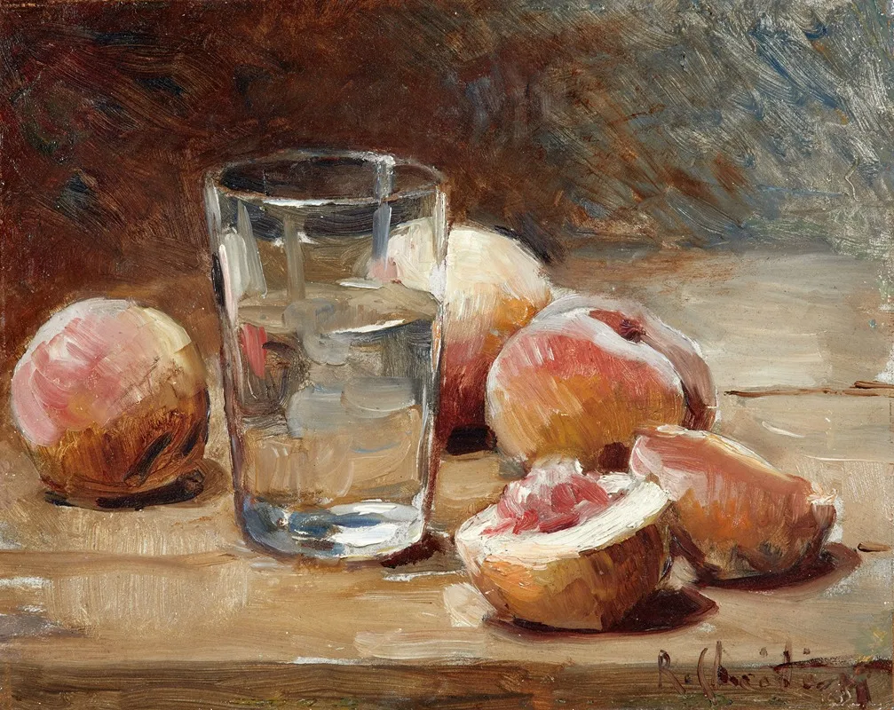 Nature Morte Aux Peches 3 Wall Art by René Louis Chretien - High-Resolution Digital Print