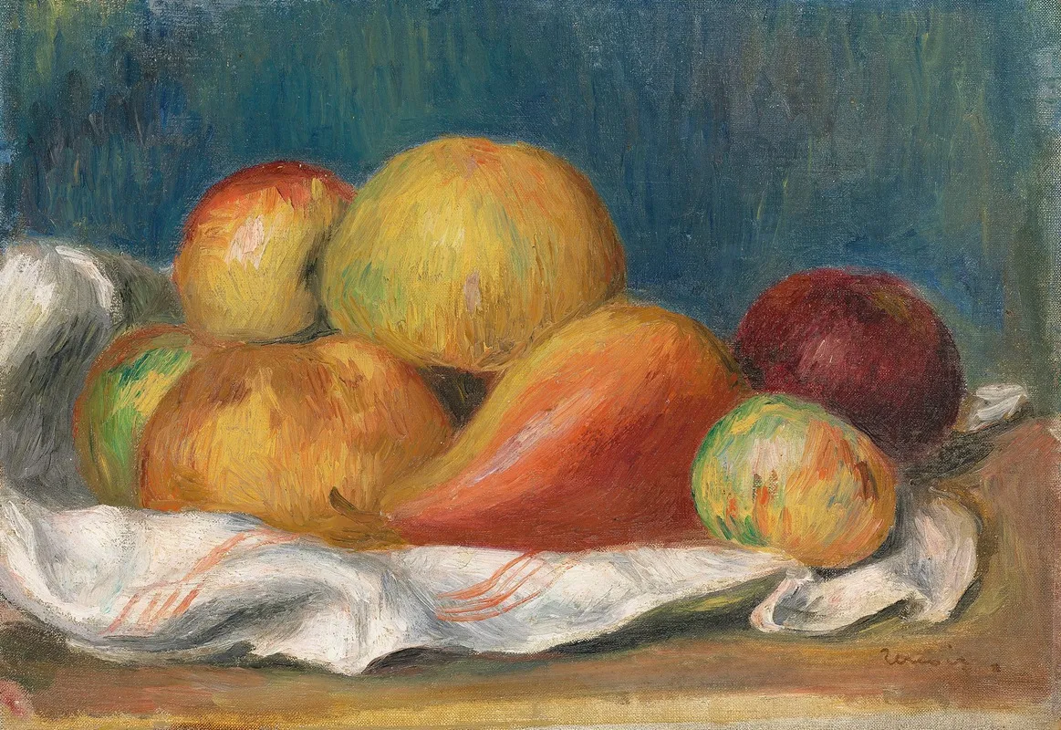 Nature Morte Aux Pommes Et A Poire