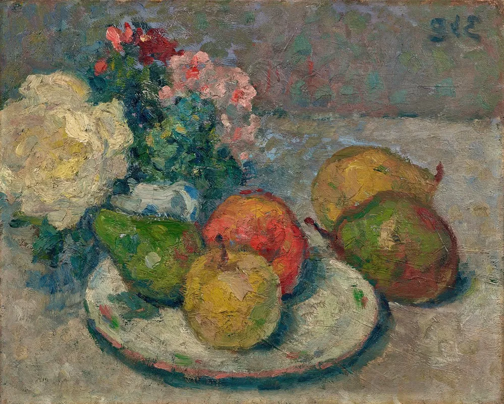 Nature Morte Aux Pommes Et Poires Wall Art by Georges d'Espagnat - High-Resolution Digital Print