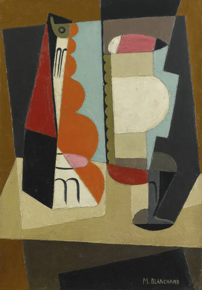 Nature Morte Cubiste 2 Wall Art by María Blanchard - High-Resolution Digital Print