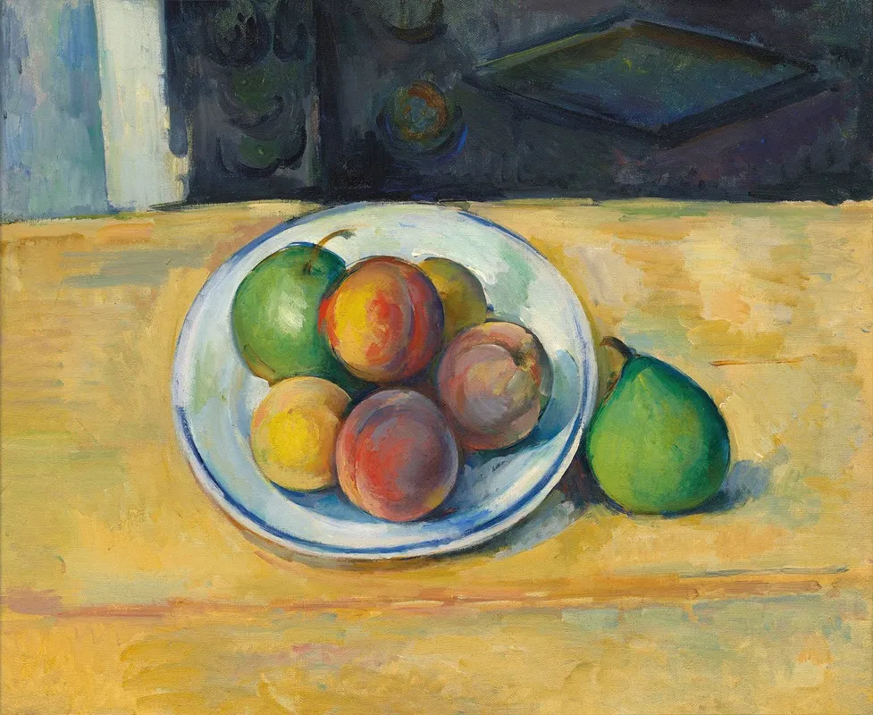 Nature Morte De Peches Et Poires