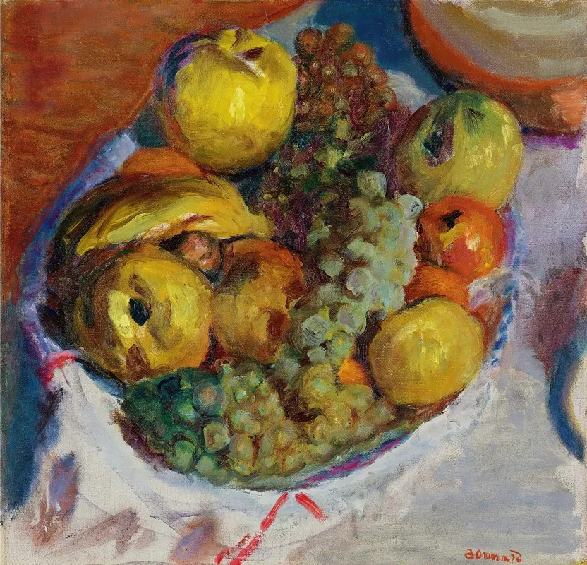 Nature Morte Trois Grappes De Raisin Wall Art by Pierre Bonnard - High-Resolution Digital Print