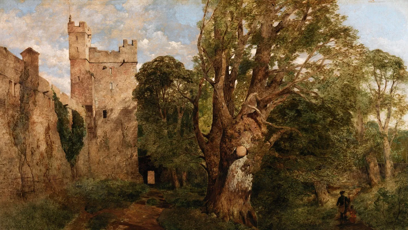 Naworth Castle Cumbria Wall Art by William James Blacklock - High-Resolution Digital Print