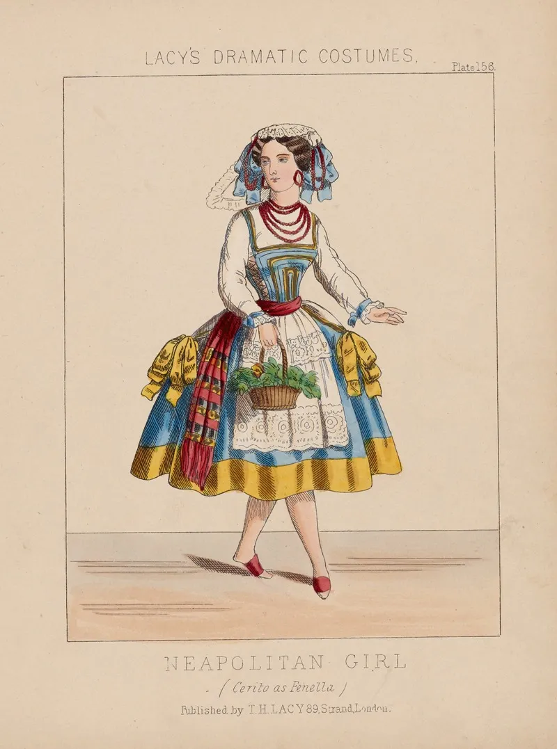 Neapolitan Girl Cerito As Fenella Wall Art by Thomas Hailes Lacy - High-Resolution Digital Print