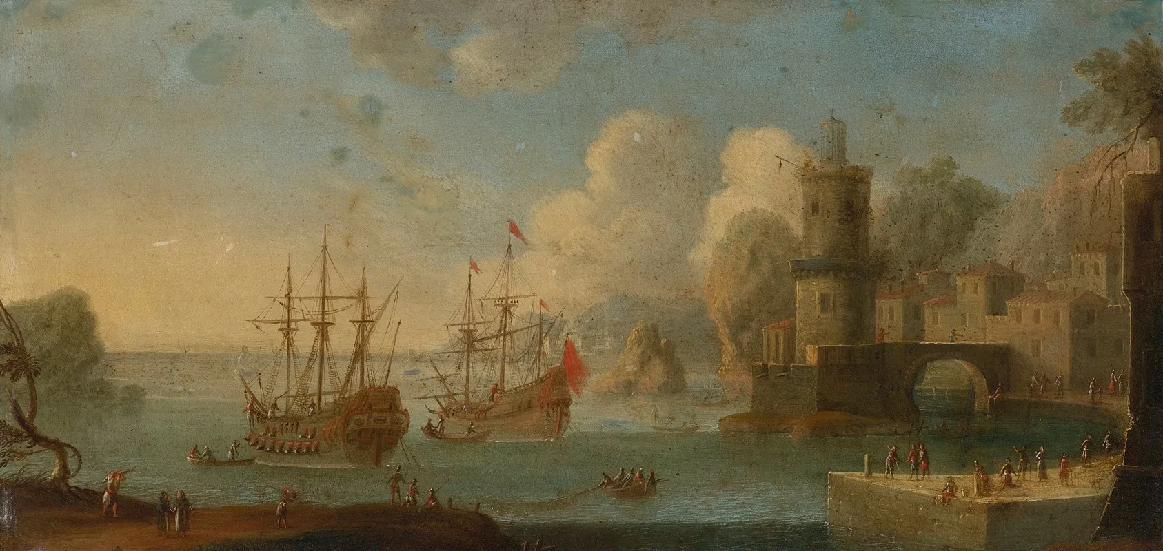Neapolitan Port Scene 2 Wall Art by Tommaso Ruiz - High-Resolution Digital Print